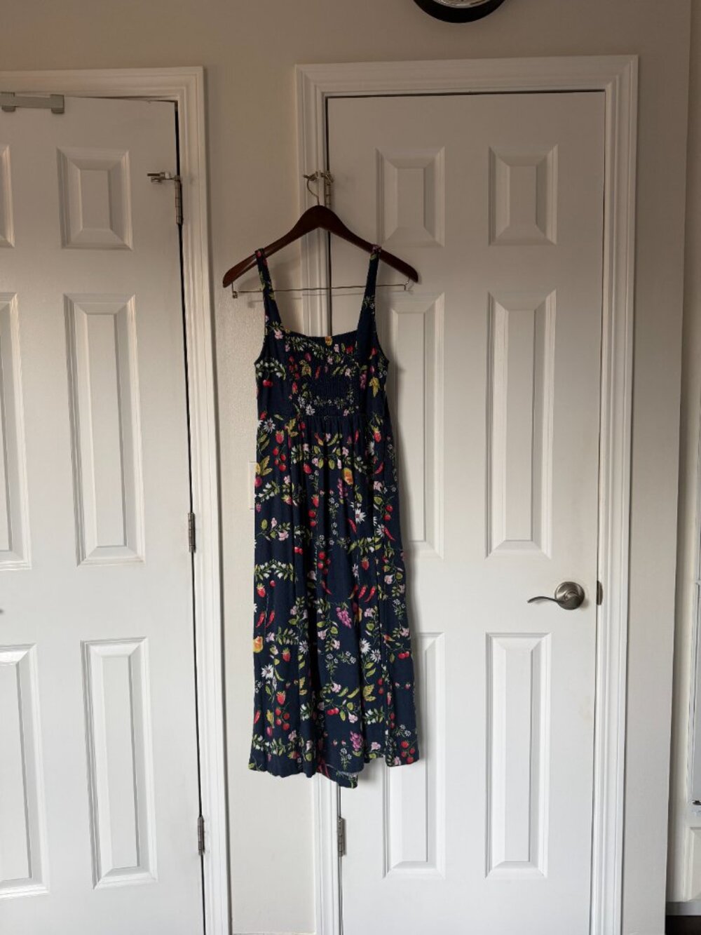 Old Navy Fit-Flare Linen Blend Midi Dress - Picture 6 of 7